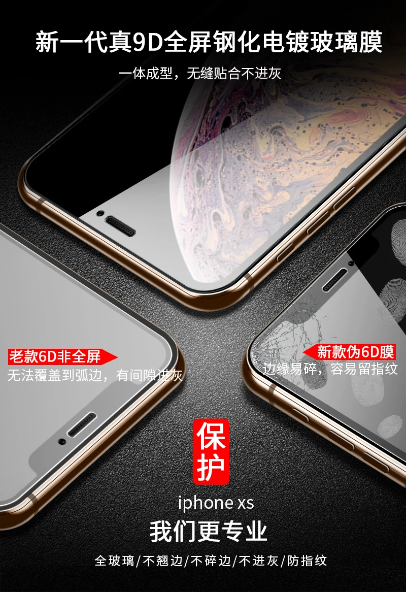 2 шт./партия 9H закаленное стекло для iphone X XS XR XS MAX защита экрана полное покрытие стекло для iphone xs max xr xs x защитная пленка