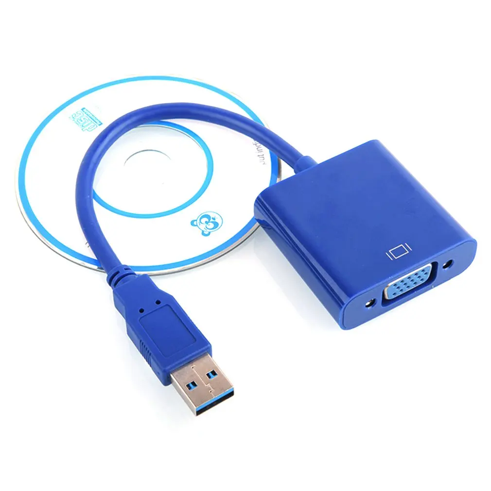 Переходник с USB 3 0 на Vga Usb Удлинительный кабель подключи и работай интерфейсом