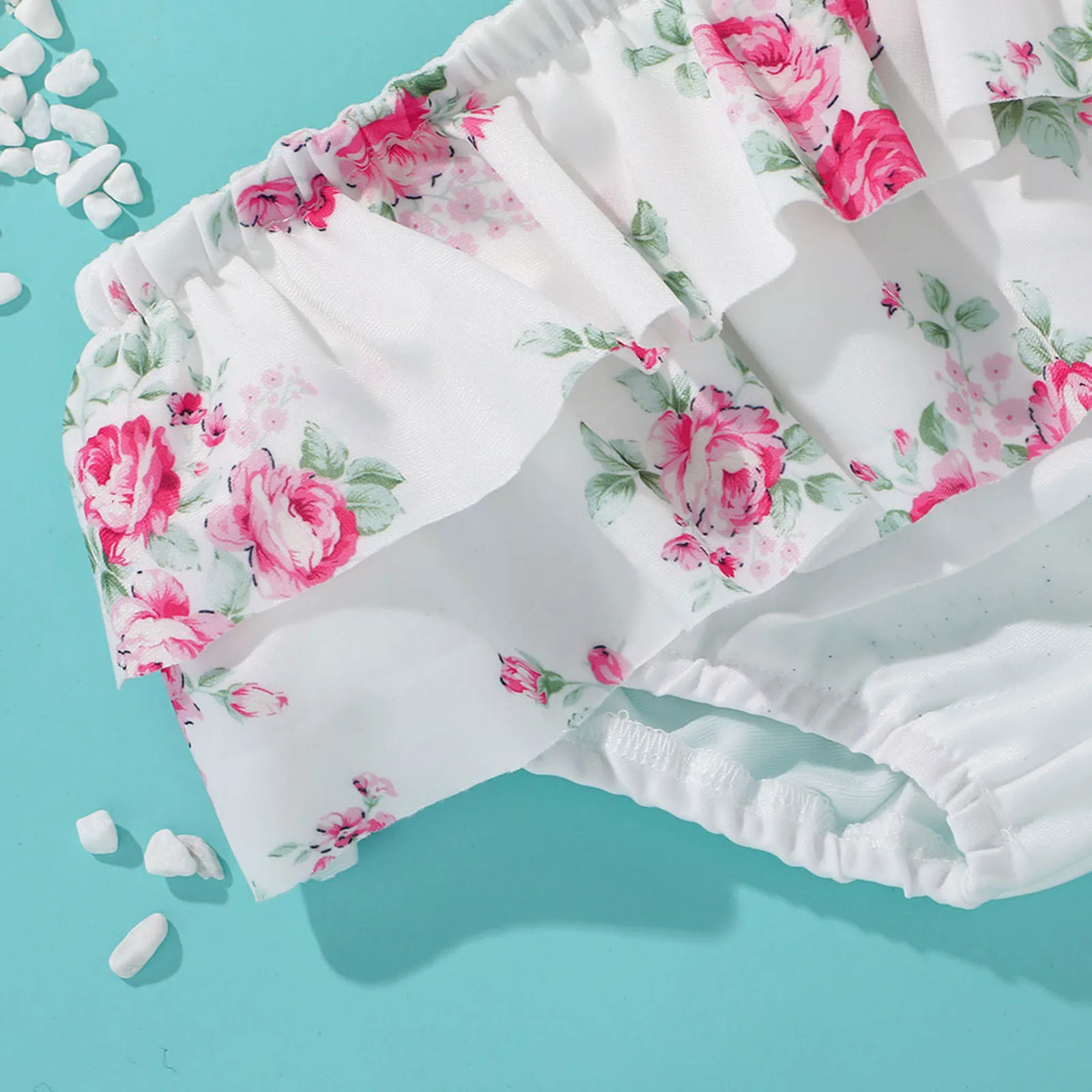 

2021 New Toddler Kids Baby Girls Floral Two Piece Bikini Swimwear Swimsuit Beachwear Vogue Summer Baby Clothes Swimsuit