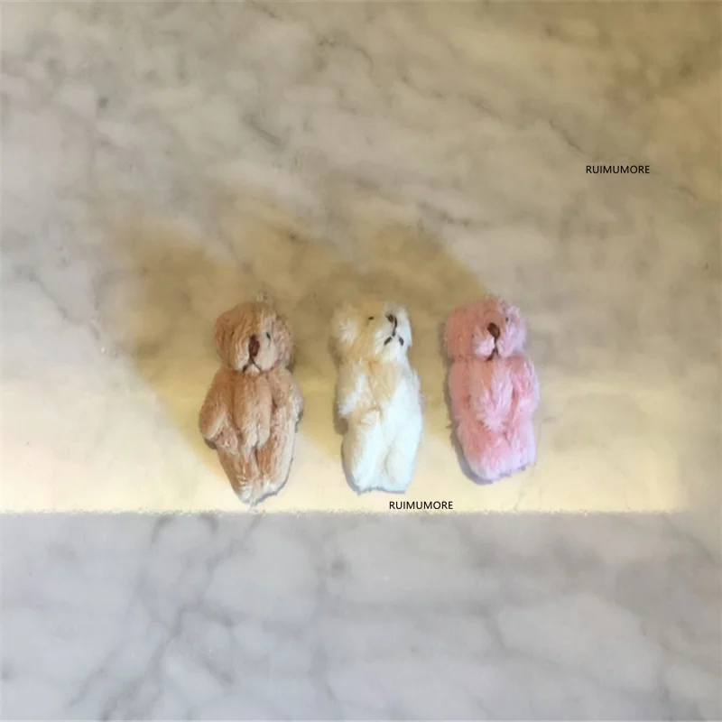 10 шт. 6 см медведь кукла Плюшевая мягкая игрушка Свадебный подарок и букет Декор