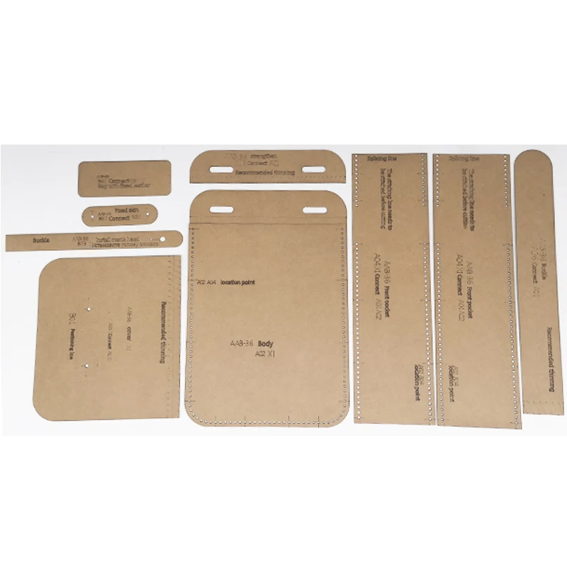 Кожа инструменты для мужчин талии Карманный держатель крафт бумажный трафарет