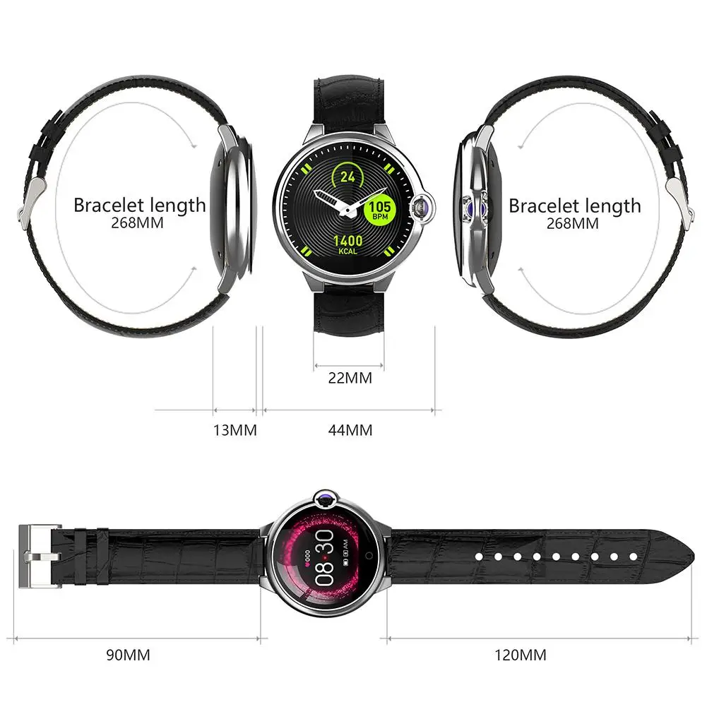 

DR88 Smart Watch Touch Screen Step Sleep Monitor Bluetooth Wechat Sports Watch Full Day Real Time Heart Rate Test Sleep