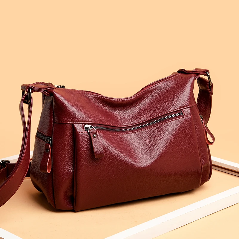 

Ladies Shoulder Crossbody Hand Bags for Women 2020 Purse Leather Zipper Luxury Handbags Women Bags Designer Sac Bolsa Feminina
