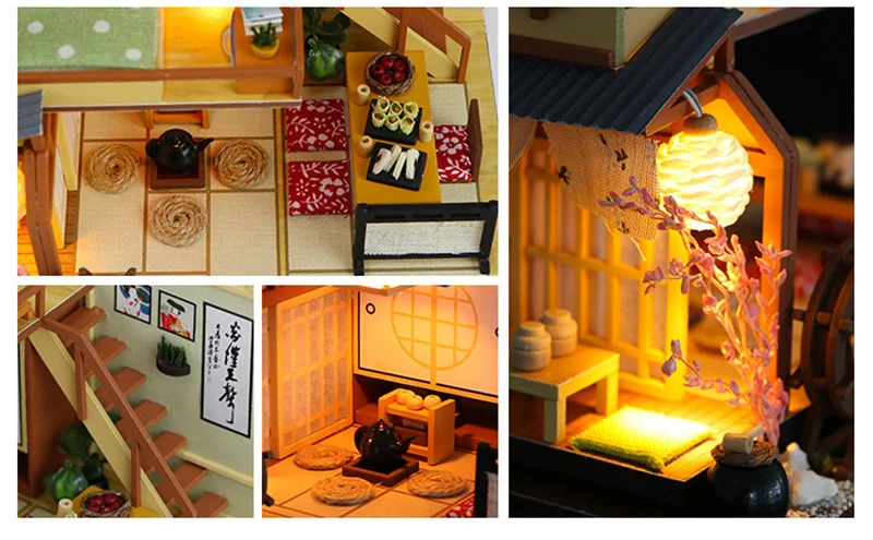 DIY Roombox миниатюрная кукольная мебель игрушка лес праздник деревянный ручной работы Miniaturas дом сборные наборы игрушки для детей