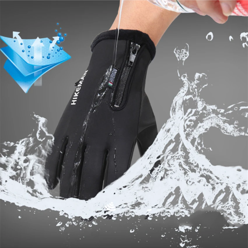 

Winter Gloves Ski Sports Cycling Women Working Warm Bicycle Black Fishing Motorcycle Touchscreen Bike Driving Military Gloves