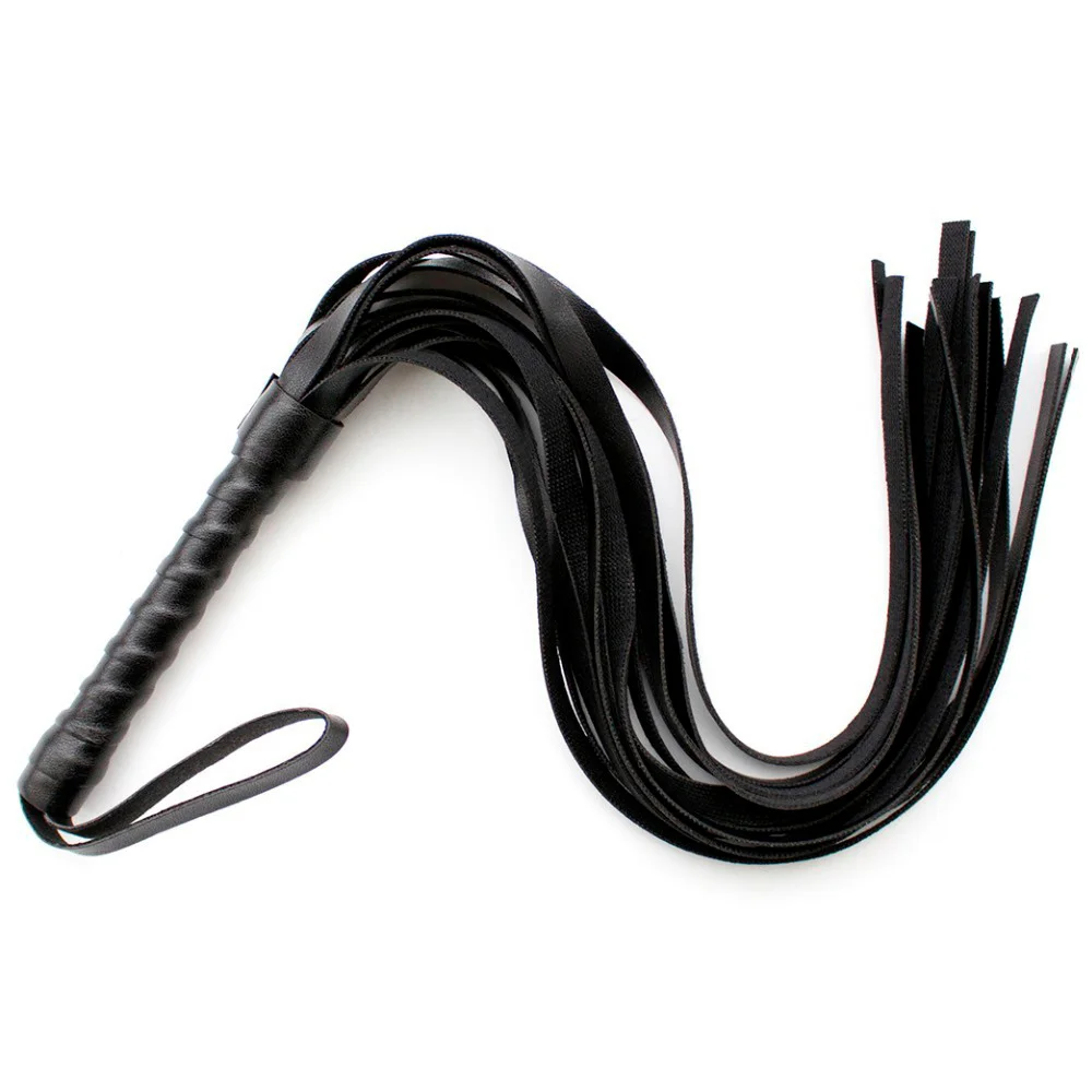 

45cm Pu Leather Sex Spanking Tassel Whip Slap Body Strap Beat Lash Flog Tool Fetish Adult Slave Sm Game Toy For Couple Men Women