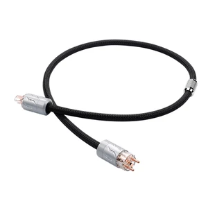 Viborg Hi-end MTU1501 16pcs Multplex Copper Schuko Audiophile AC Power Cable with Rhodium Plated EU Standard VE512+VF512 Plug