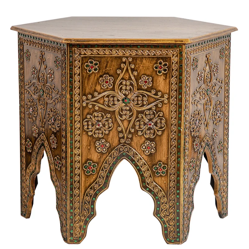 

Asian Style Living Room Small Coffee Table Sofa Side Table round Table Thailand Balcony Table Creative Simple Tea Table