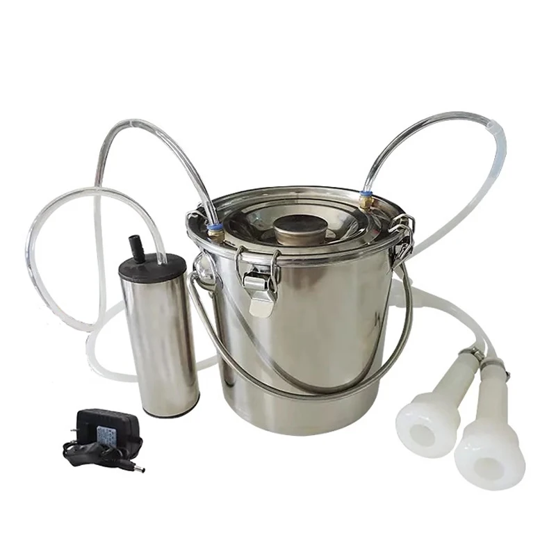 Электрическая Доильная машина 5 л корова Коза Овца доильный насос из нержавеющей