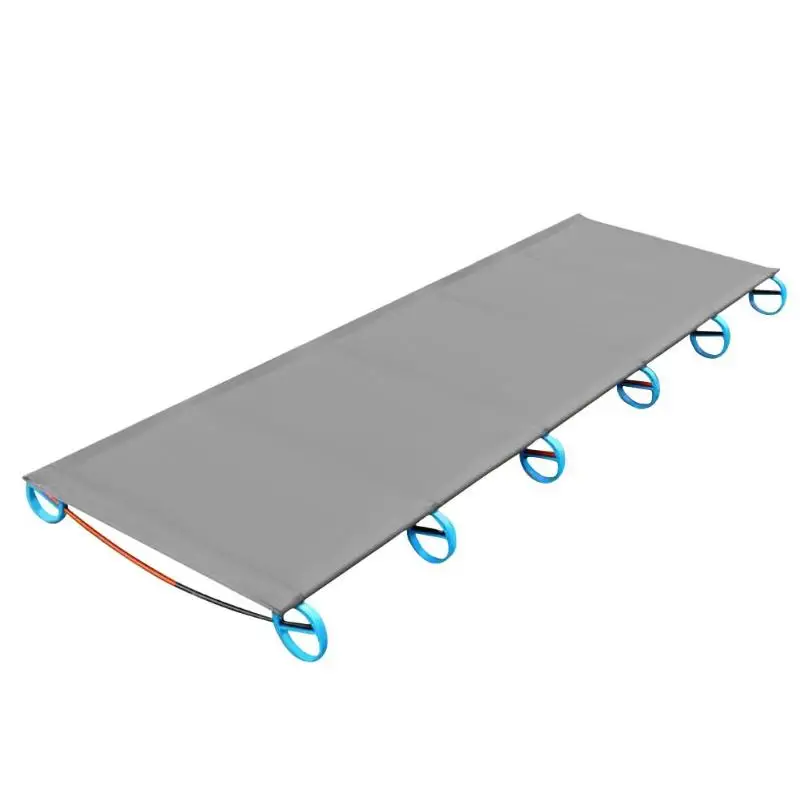 

Ultralight Folding Camping Cots 7001 Aluminum Alloy Support Camping Bed Tent Mat Comfortable 420D Polyester Fabric Sleeping Cot