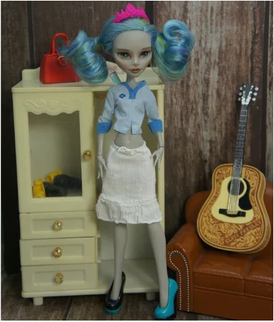 5 only doll clothes Модная детская одежда в американском стиле для маленьких девочек; подарок; аксессуары для кукол; повседневный костюм; праздничное платье для кукол «Monster High»; 1/6 - Цвет: 5 only doll clothes