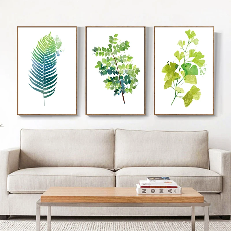 

Nordic Style Plant Poster Art Printing Simple Design Style Home Living Room Wall Decoration Painting