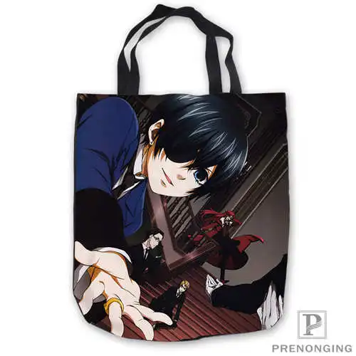Пользовательские холст black_butler _ ToteBags ручная сумка для покупок Повседневная
