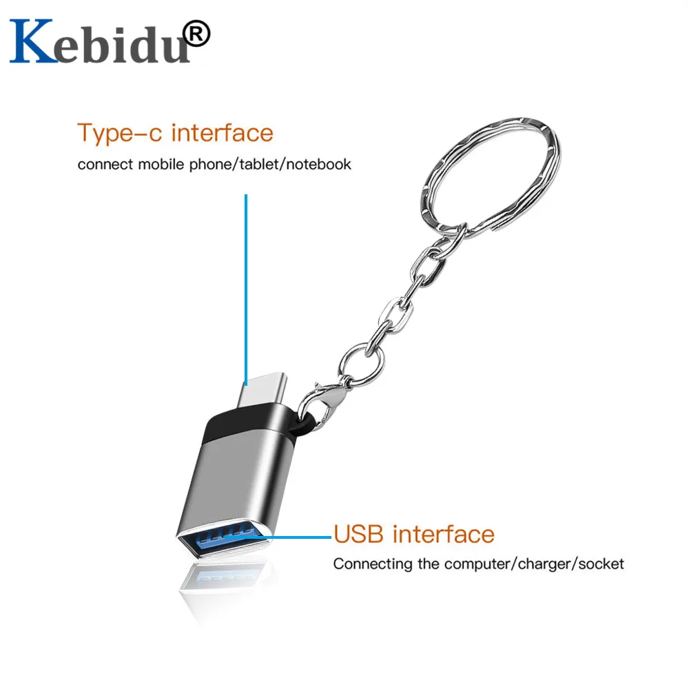 Kebidu USB C адаптер типа OTG к 3 0 конвертер зарядный кабель синхронизации данных для