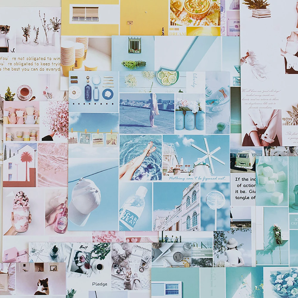 A50pcs цветная бумага для скрапбукинга фоновая DIY Ручная учётная запись ремесла