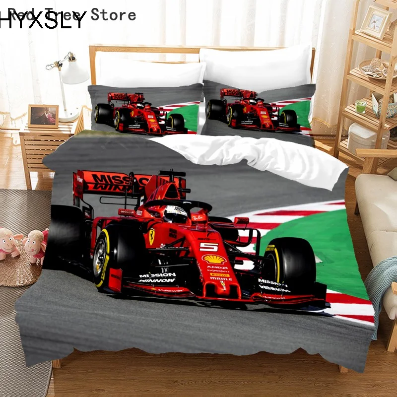 Красное гоночное автомобильное 3D детское кресло с гоночной тематикой F1