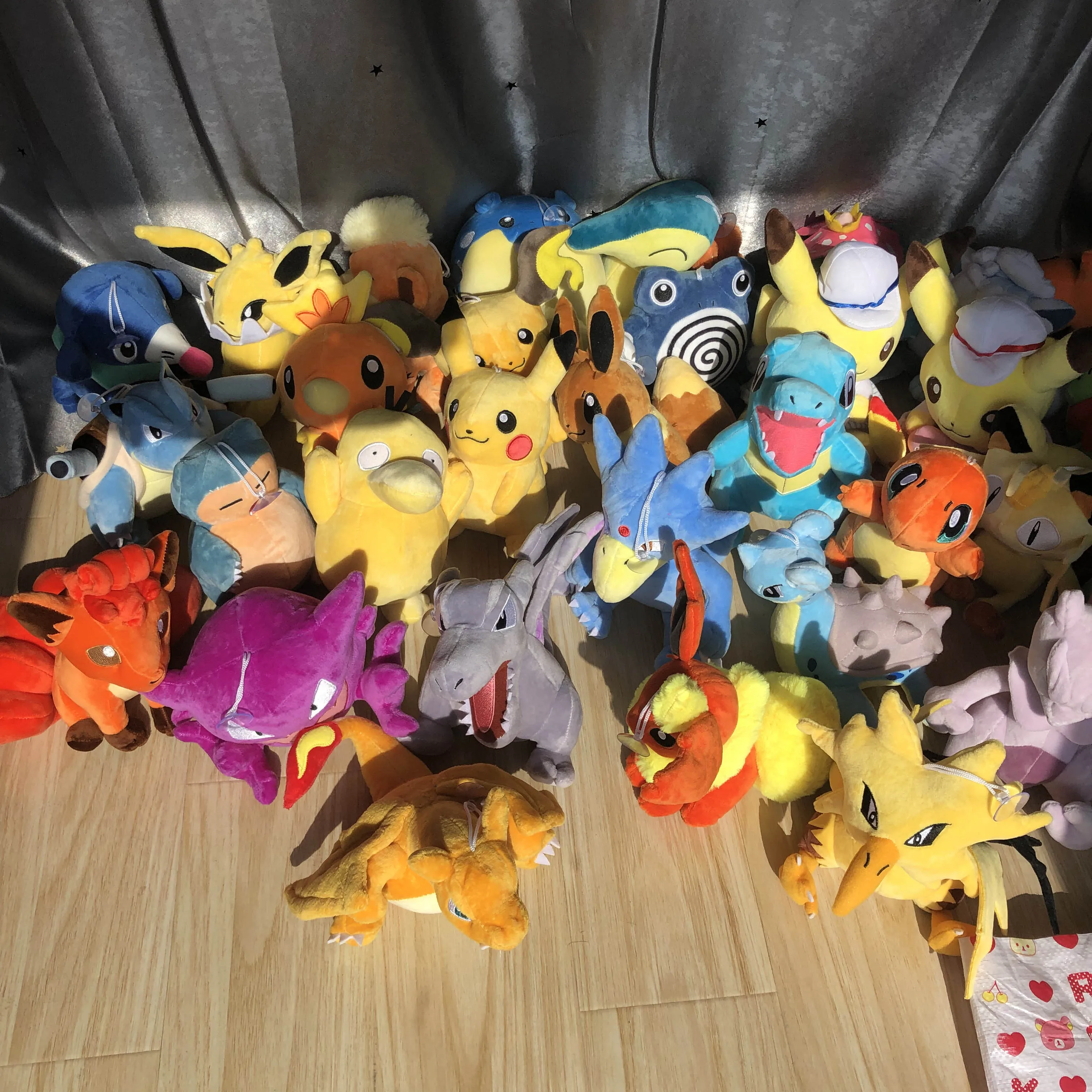 Пикачу Squirtle Charmander Bulbasaur Eevee Jigglypuff Mewtwo плюшевый снорлакс кукла мягкая чучела Подвеска Дети Детские игрушки Подарки