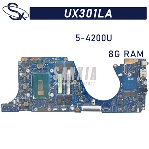 kefu ux301la laptop motherboard is suitable for asus zenbook ux301laa ux301l original motherboard with 8gb ram i5 4200u4210u free global shipping