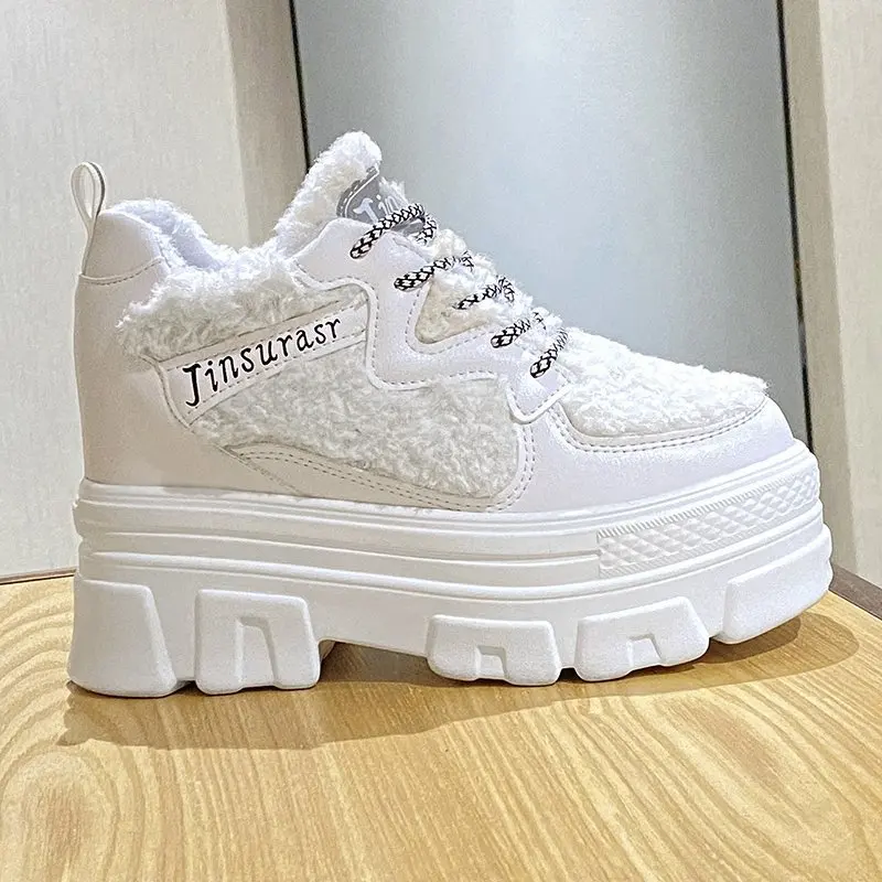 

Women High Platform Shoes Winter Breathable Women Height Increased Shoe 9 CM Thick Sole Trainers Sneakers Woman Deportivas Mujer