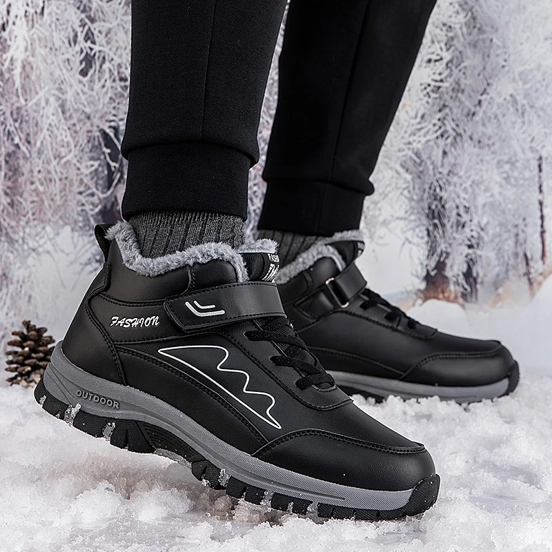 

High Top Men Hiking Women Waterproof Trekking Boots Mountain Climbing Shoes Sports Rubber Sole Women Couple Shoes