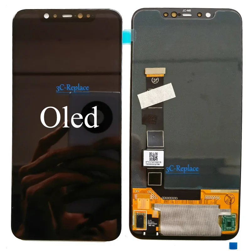 Оригинальный черный ЖК дисплей Supor AMOLED / OLED 6 2 дюйма для Xiaomi Mi 8 Mi8 сенсорный экран