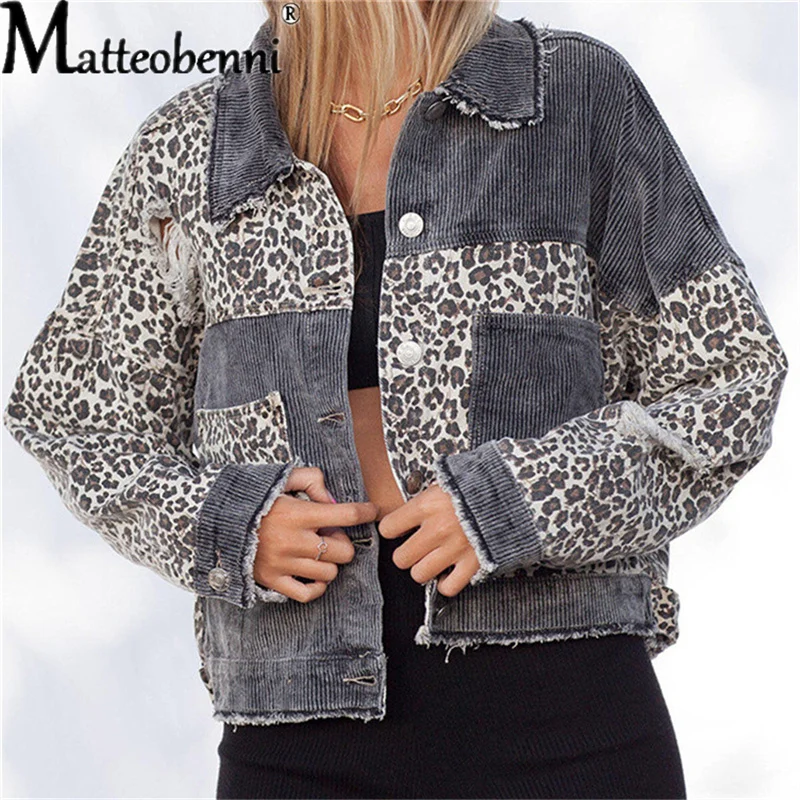 

2021 женское джинсовое пальто, винтажная куртка, простроченное вельветовое джинсовое пальто с карманами, женская уличная одежда