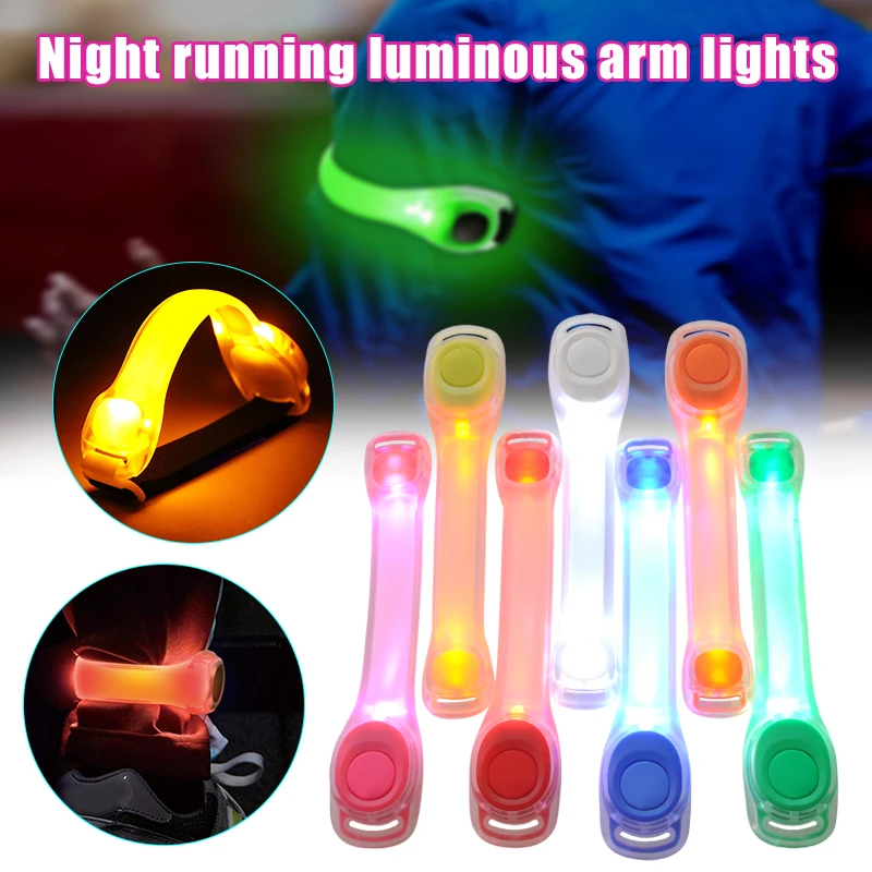 

LED Light Up Armband Adjustable Wearable Running Arm Belt Glow in The Dark for Running Walking Cycling Concert Outdoor FOU99