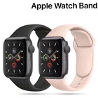 Ремешок силиконовый для Apple Watch 7 45 мм 41 мм, спортивный браслет для iwatch band 6 5 4 SE 44 мм 40 мм, iwatch 3 2 42 мм 38 мм