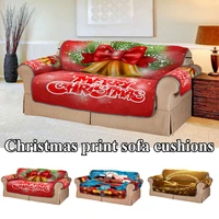 christmas sofa cover 3d digital printed slipcovers for living room 123 seater stretch couch cover elastic armchair protector