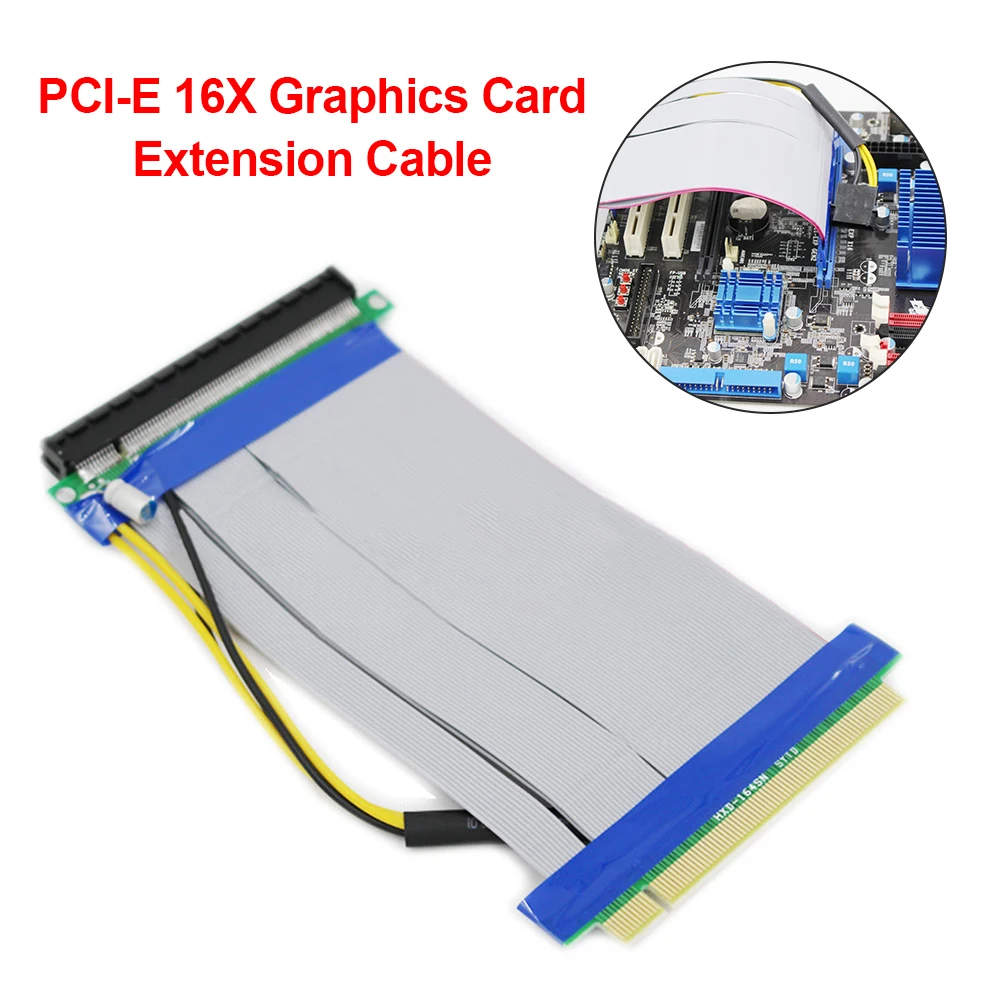PCIe 16X PCI Express PCI-E до Райзер-расширитель адаптер расширения карты УДЛИНИТЕЛЬ шнур