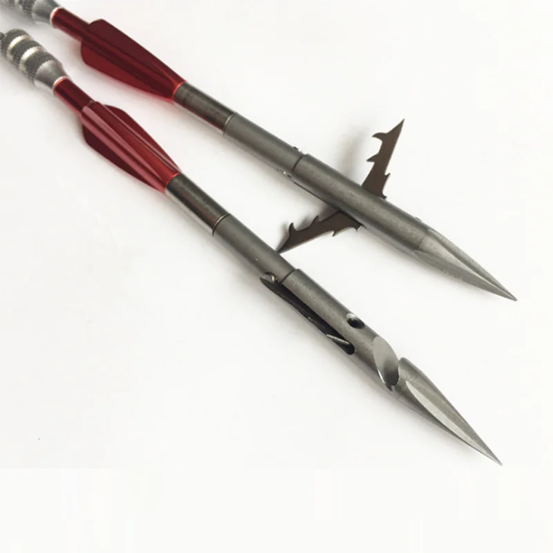 

5PCS Shooting Hunting Fish Darts Slingshot Accessories Stainless Steel Arrow Heads Skill Fishing Powerful Deepwater
