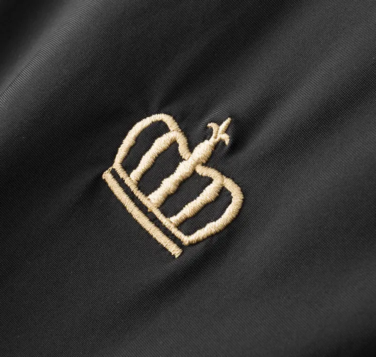 

Brand Summer Thin Mens Sets (t-shirt+pants) Luxury Short Sleeve Crown Embroidered Male Sets Fashion Slim Sport Casual Man Suits