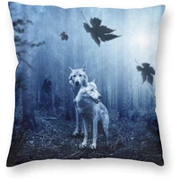 wazhijia wolf pillowcase autumn night forest pillow cover pillow case square cushion cover standard home decorative sofa