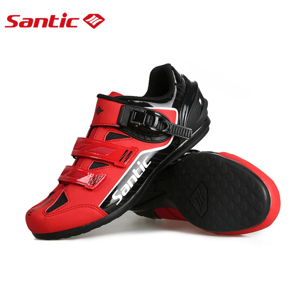 

Santic Lock-Free Cycling Shoes MTB Shoes Road Bike Shoes Cycling Sneakers Breathable Rubber Outsole Unlocked Bicycle Shoes