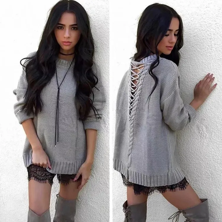 New autumn winter sweaters women large size loose wild knit jacket female middle-long hedging thicken coat | Женская одежда