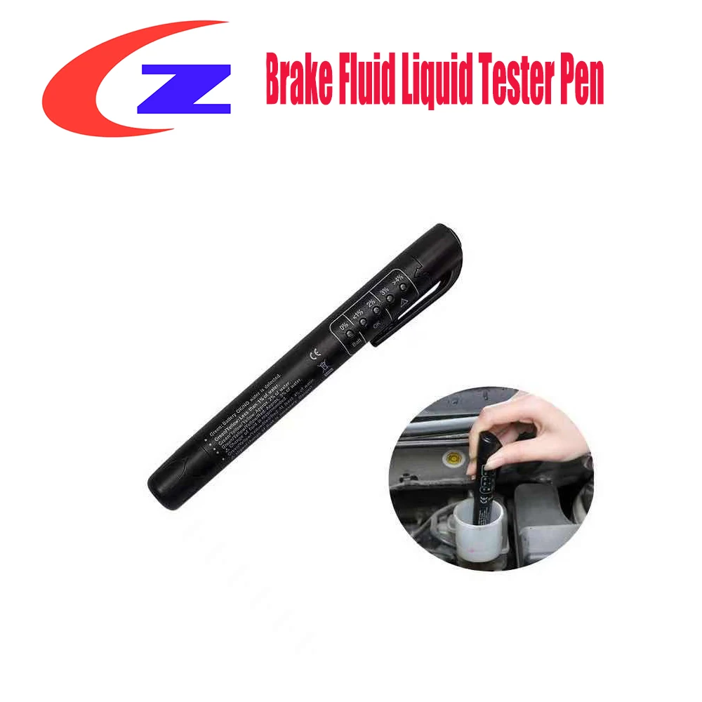 

Unversial Auto Liquid testing Brake Fluid Tester pen 5LED indicator for DOT3/DOT4 electronic pen brake fluid oil tester Digital