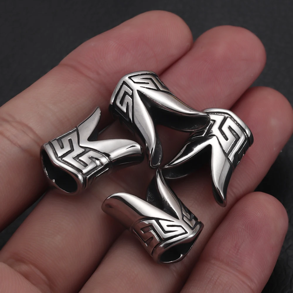 Мужской браслет бусины с двойным отверстием 5 мм кожаный шнур аксессуары из