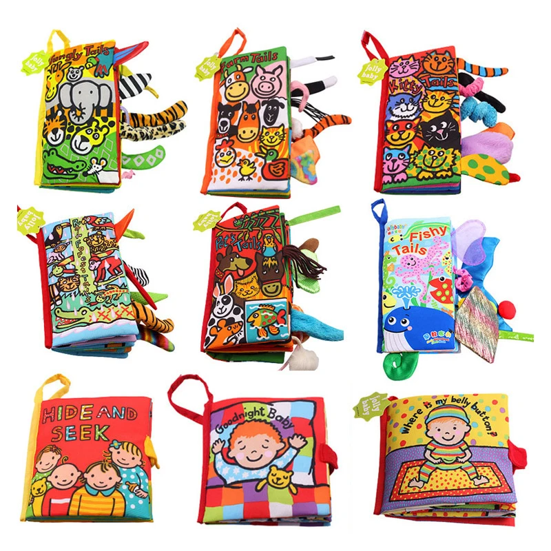 Животные хвост стерео книжки из мягкой ткани детские рыбьи хвосты книги