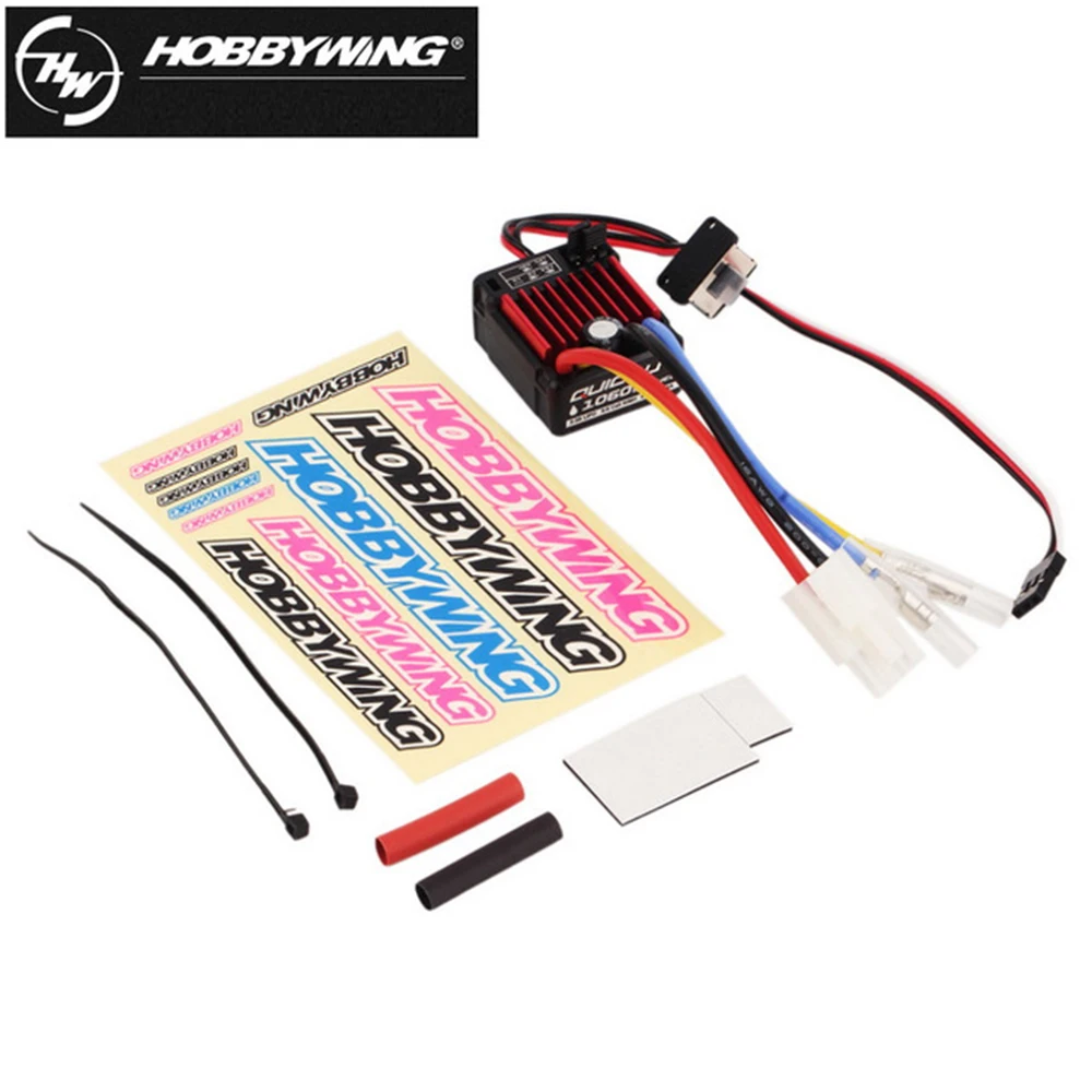 HobbyWing-Controlador electr&oacute;nico de velocidad, control el&eacute;ctrico original HobbyWing QuicRun ESC 1060 60A para coche de control remoto, Resistente al agua y al polvo, adecuado para carreras de condici&oacute;n clim&aacute;tica, 1 unidad-3
