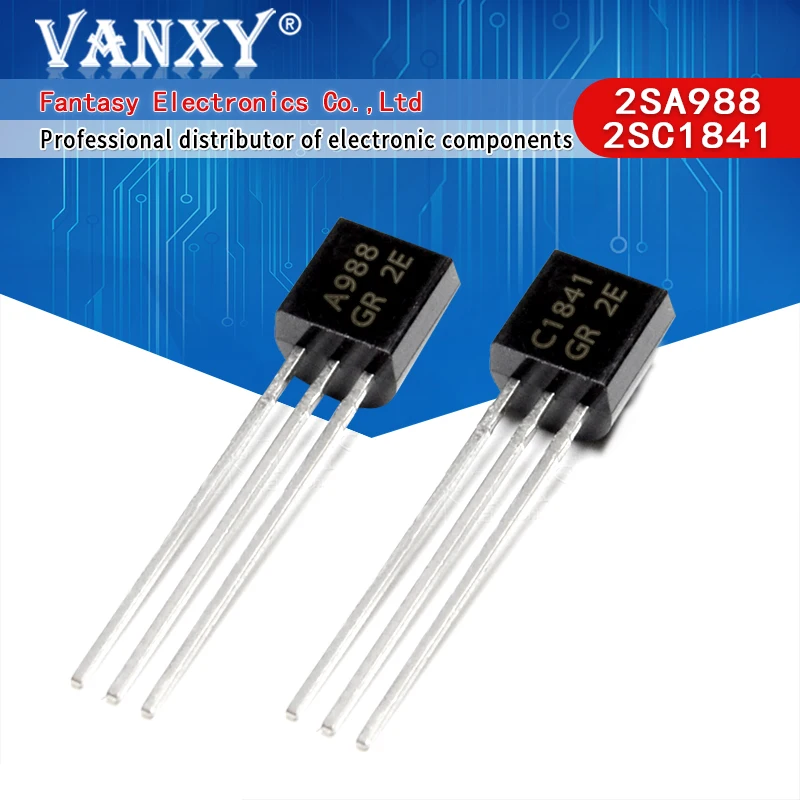 

5pairs 2SA988 2SC1841 TO-92 ( 5pcs A988 + 5pcs C1841 )