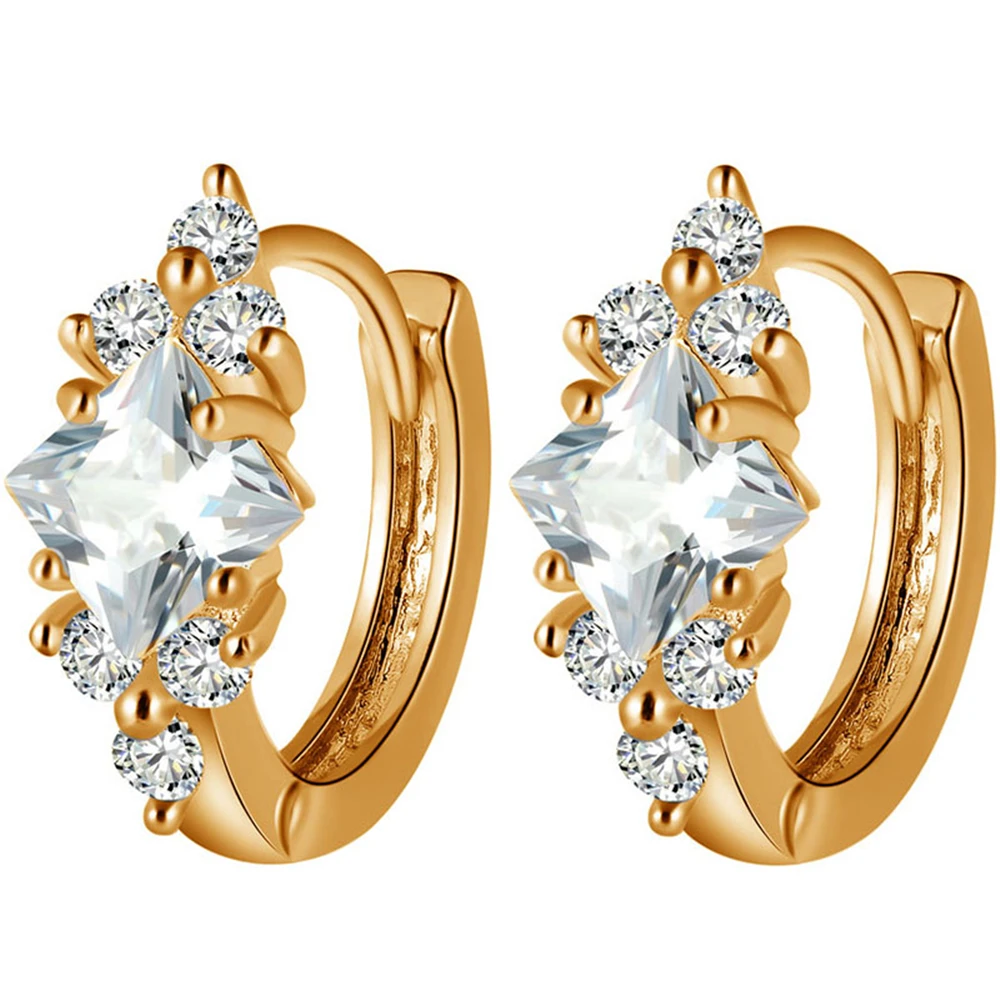 Женская серьга модный дизайн циркониевые призматические простые серьги