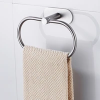 bath wall mounted chrome towel ring hand rack roll rail towel holder toilet furnitures bathroom hardware