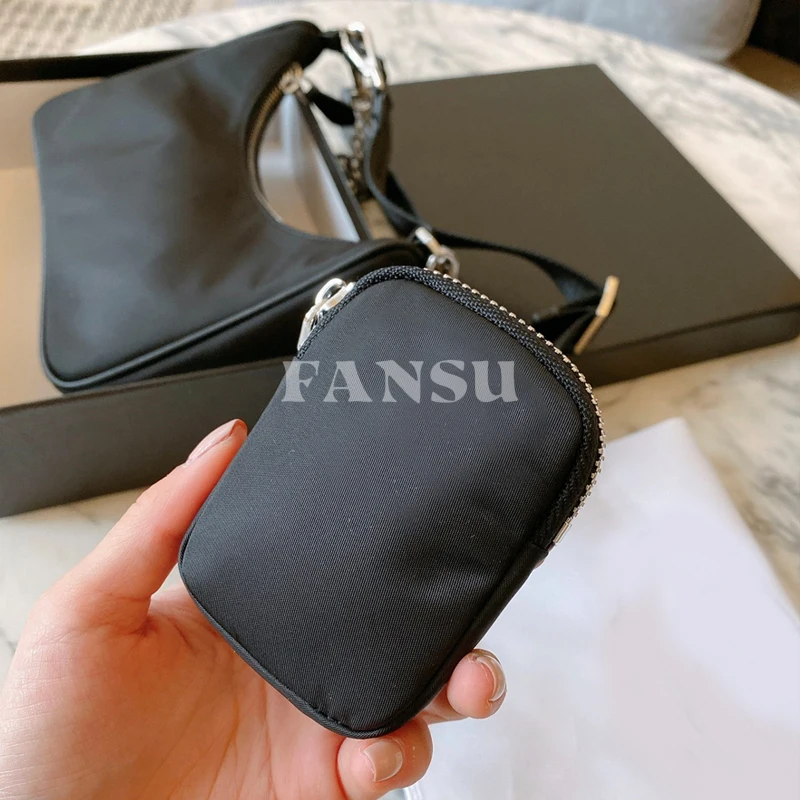 Женская многофункциональная сумка FANSU легкая нейлоновая цепочка 3 в 1 с одним