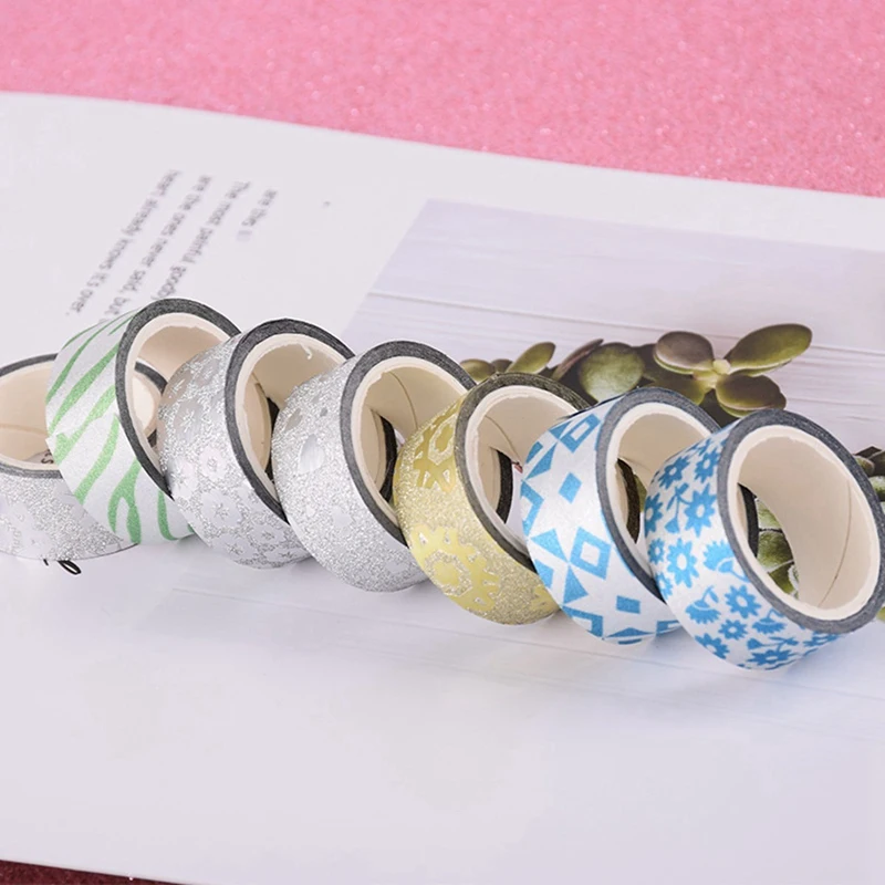 

61 Rolls Masking Tape Set for DIY Scrapbooking Sticker Masking Paper Decoration, 1 Pcs 15mm X 7M & 60 Pcs 15mm X
