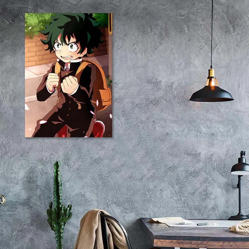 

Janpnese Painting Anime My Hero Academia Scroll Painting Wall Hanging Poster Canvas Poster Wall Picture Home Art Decoration
