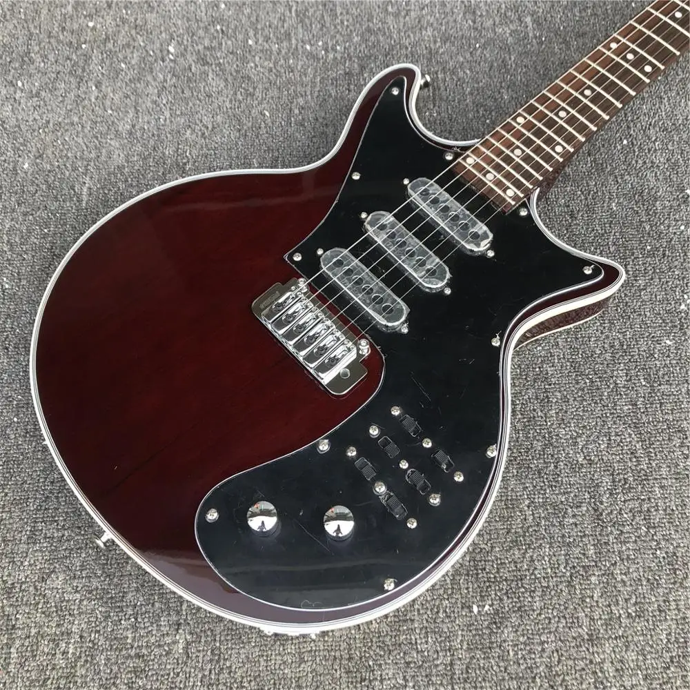 Фабрика Гильдия Brian BM01 May гитара Black Pickguard 3 пикапа тремоло мост 24 лада на заказ