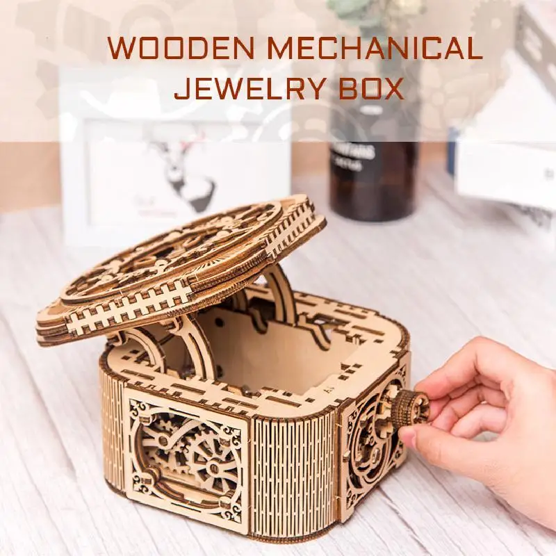 Высококачественная деревянная шкатулка для ювелирных изделий креативная