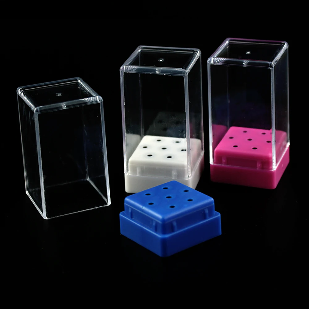 Сверла для ногтей с 7 отверстиями акриловый выставочный держатель пластиковый