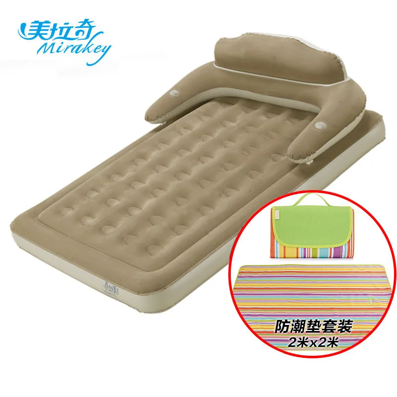 Портативный надувной матрас Mirakey с мультипликационным принтом для дома спальни