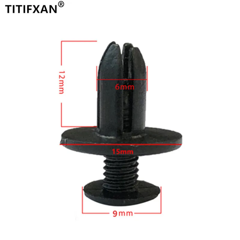 100 шт. крепежные заклепки для автомобиля 6 мм | Автомобили и мотоциклы